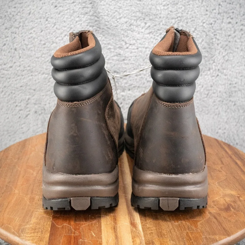 Propet Mens Blizzard Ankle Zip Boot Brown/Black Size 10‎ X(3E)- New No Box